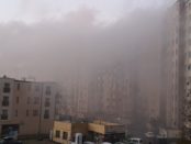 Smog na wrocławskim osiedlu